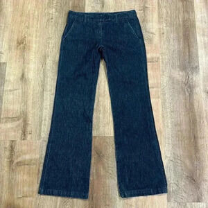 Theory Dark Blue Flare Jeans